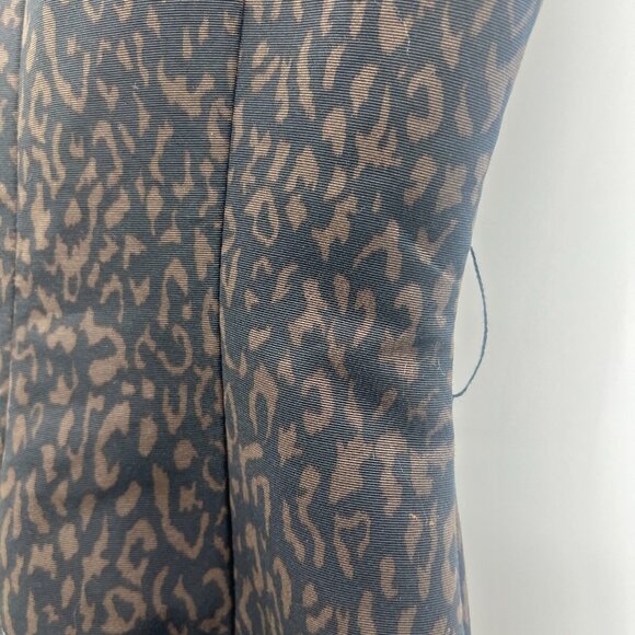 NWT Tahari Black Brown Leopard Print Pencil Dress Women's Size 4 - Picture 8 of 8